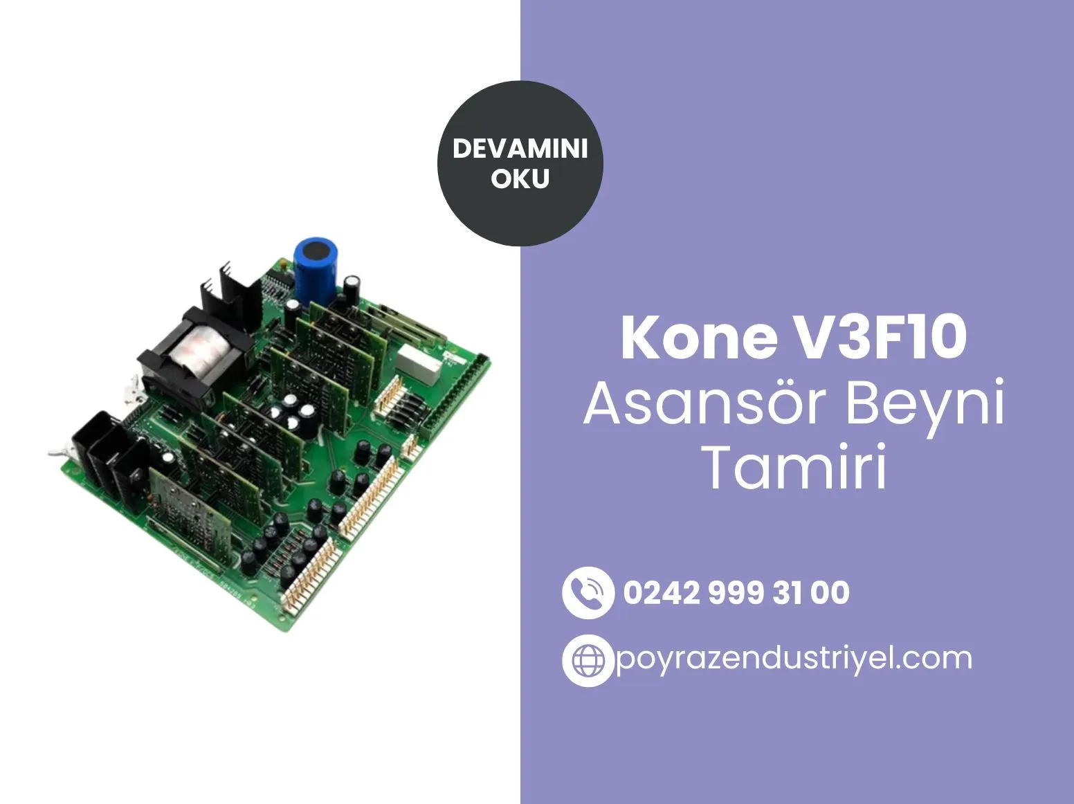 Kone V3f10 Asansör Beyni Tamiri